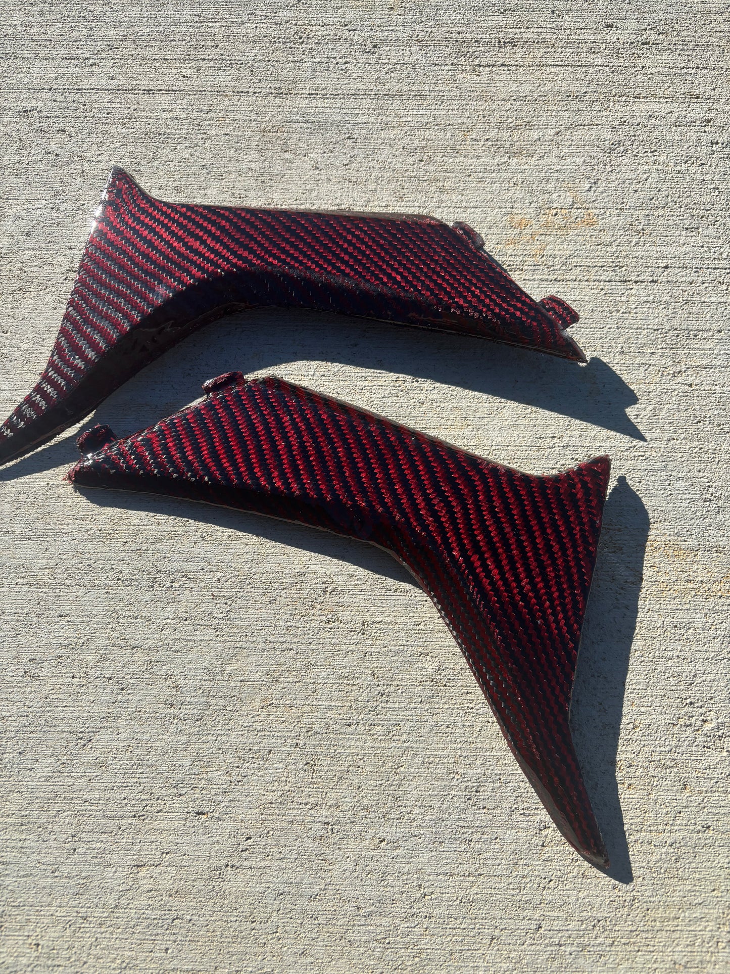 NEW! Red carbon fiber shrouds