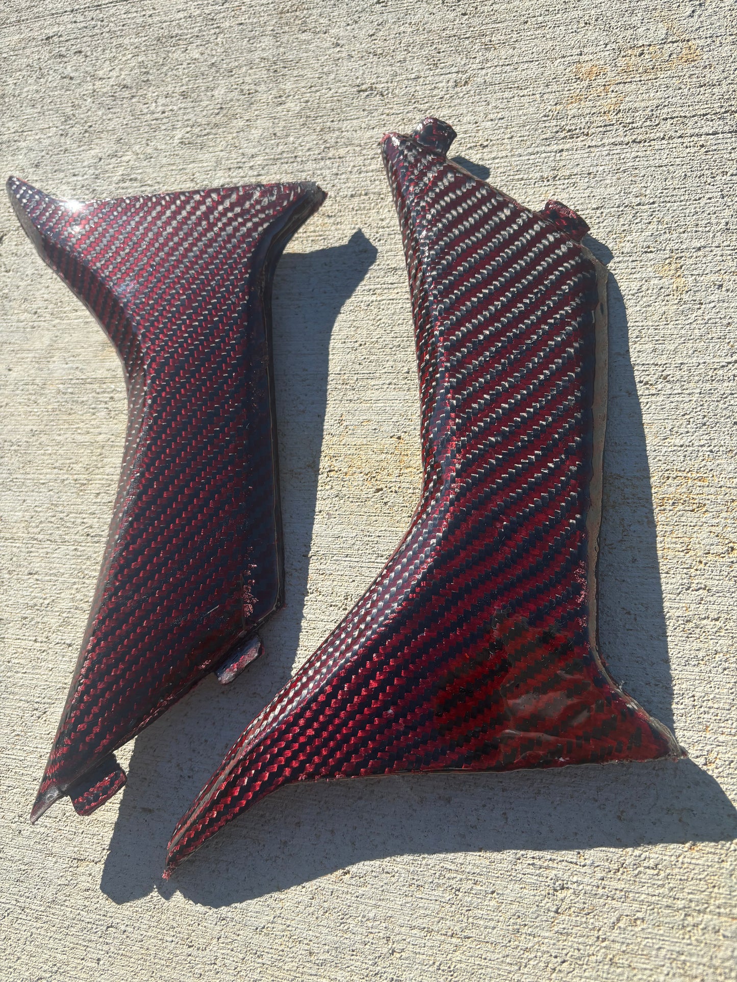 NEW! Red carbon fiber shrouds