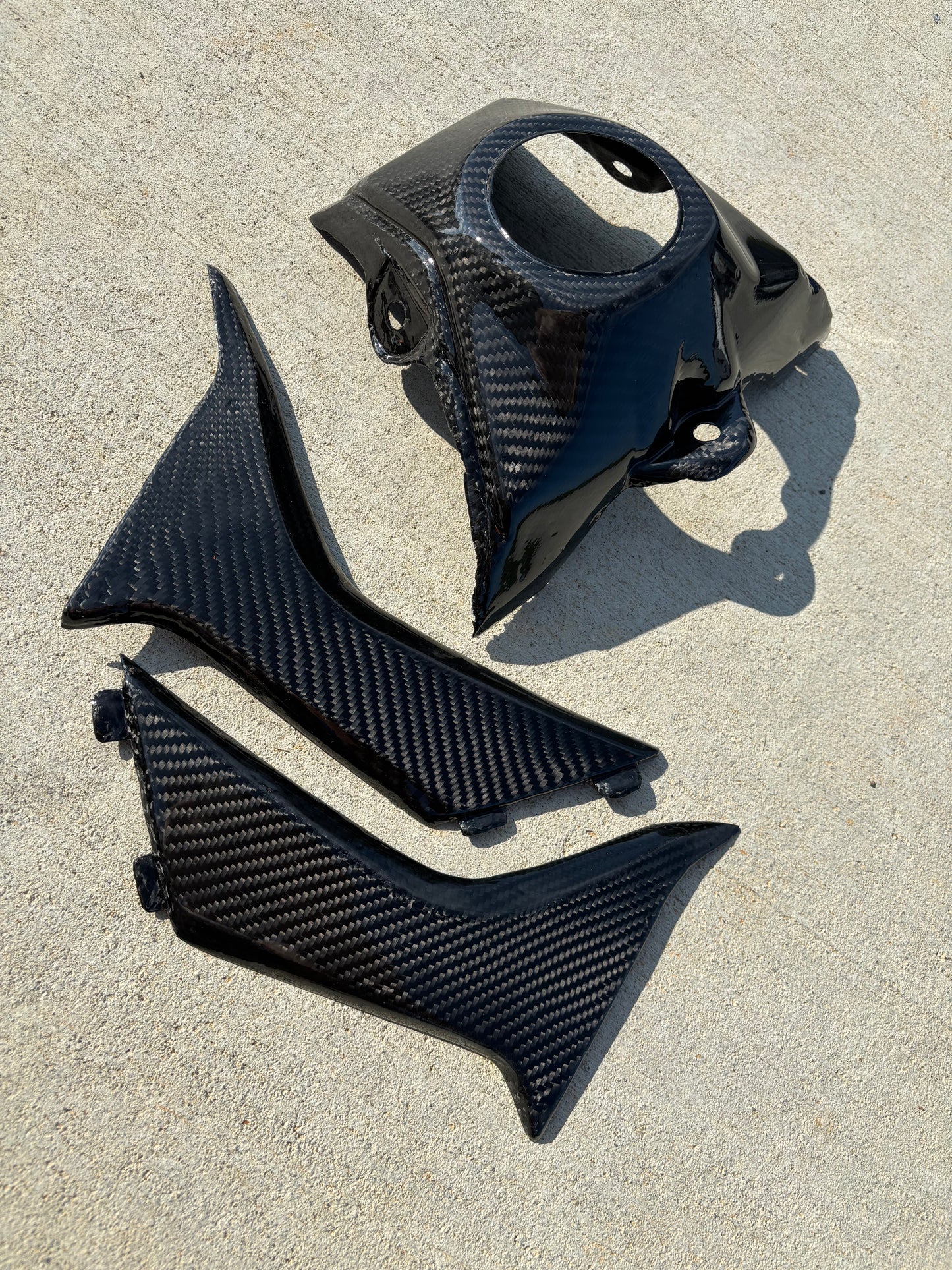 CRF 110/125F Carbon fiber shroud and tank cover set