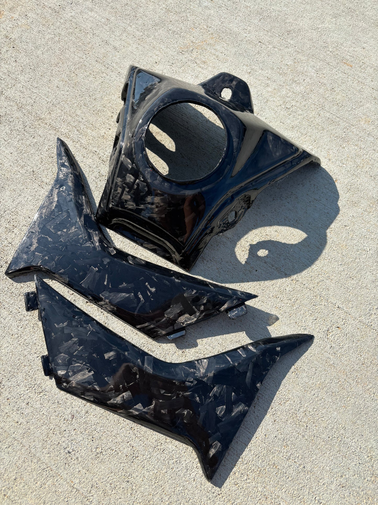Carbon fiber tank cover