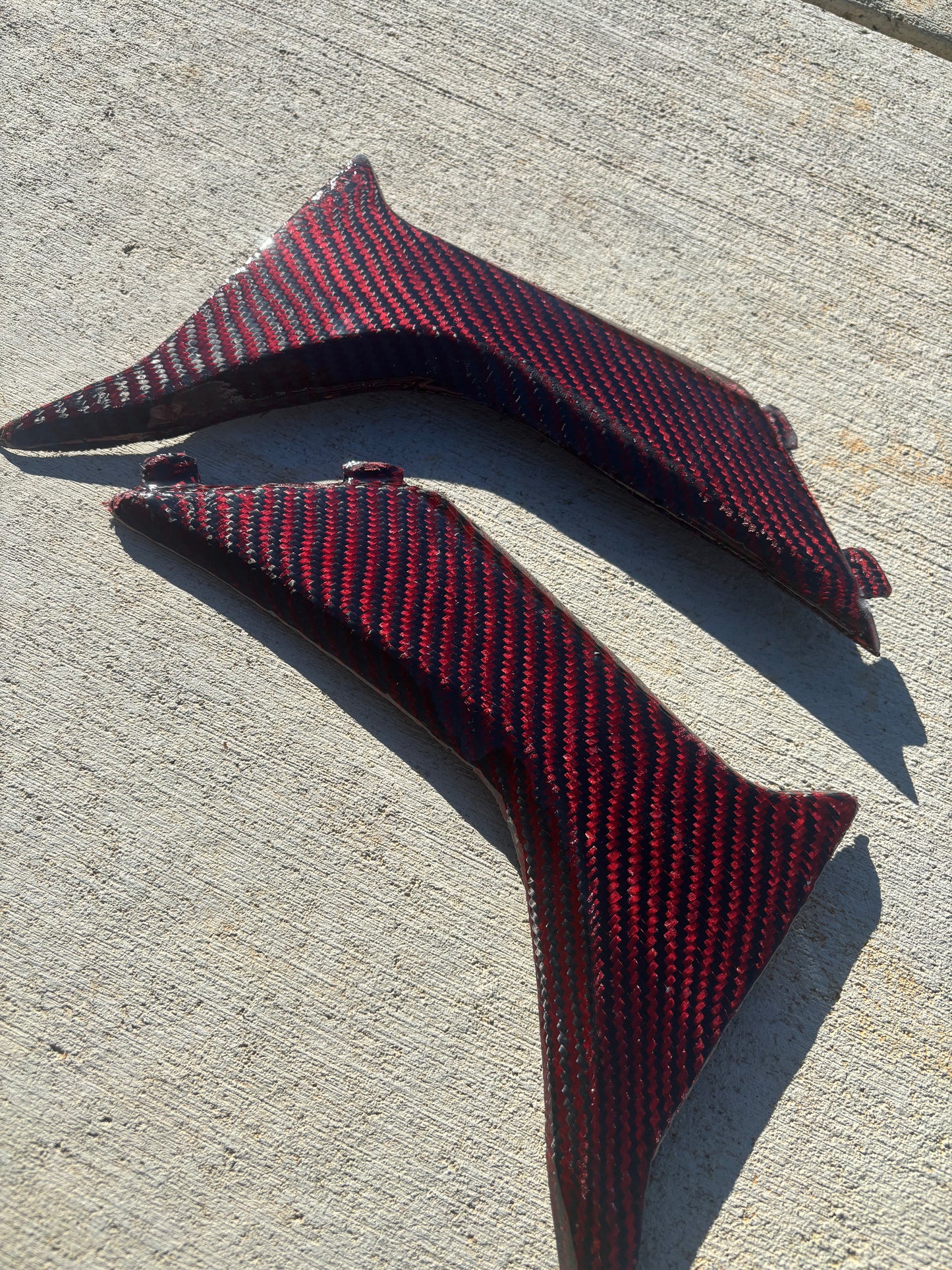 NEW! Red carbon fiber shrouds