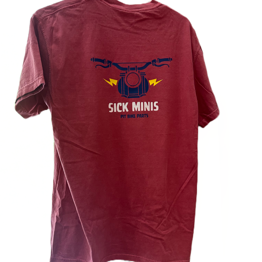 Sick minis red motorcycle tee