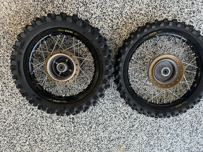 CRF 110 Fully built wheel set