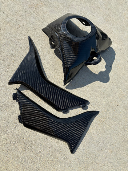 CRF 110/125F Carbon fiber shroud and tank cover set