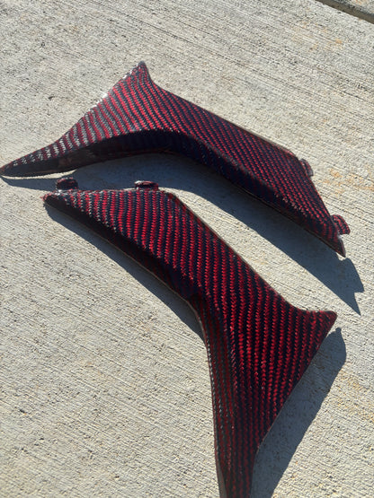 NEW! Red carbon fiber shrouds