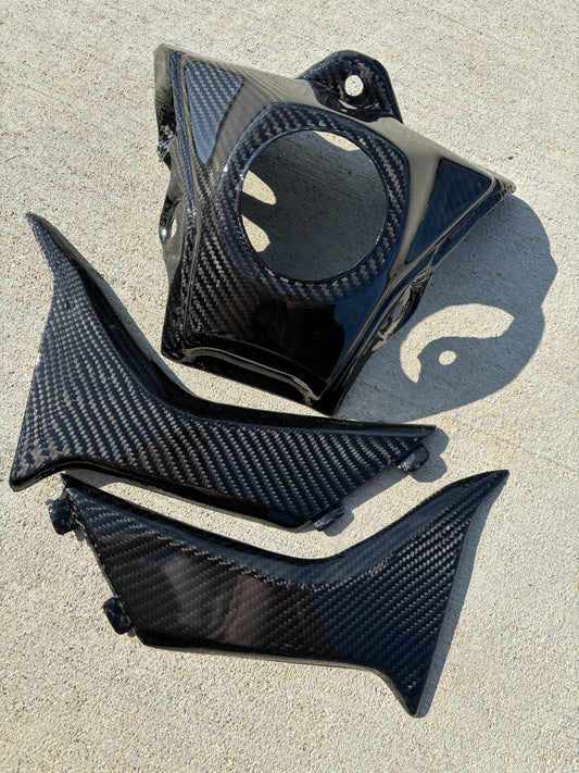 CRF 110/125F Carbon fiber shroud and tank cover set