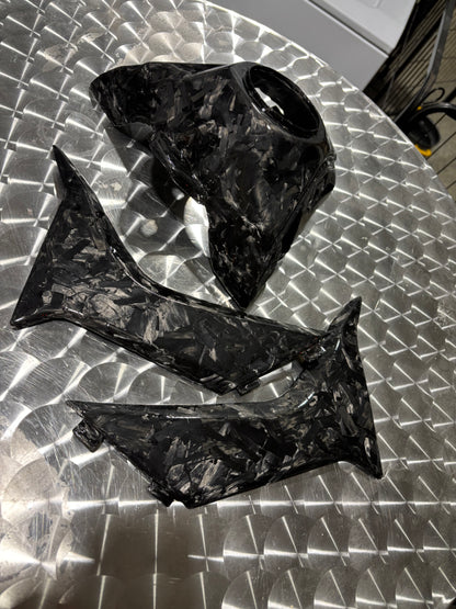 CRF 110/125F Carbon fiber shroud and tank cover set