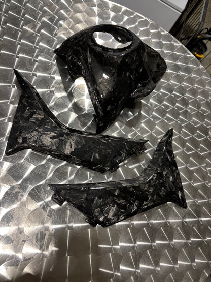 CRF 110/125F Carbon fiber shroud and tank cover set